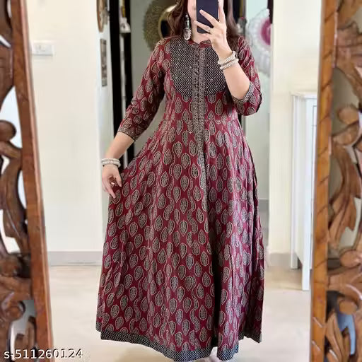 Beautiful Anarkali Gowan Reyon Fabric